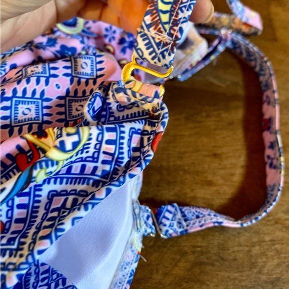 🏝️Multicolored One Piece Swim Dress🏝️ NIP - Picture 3 of 10